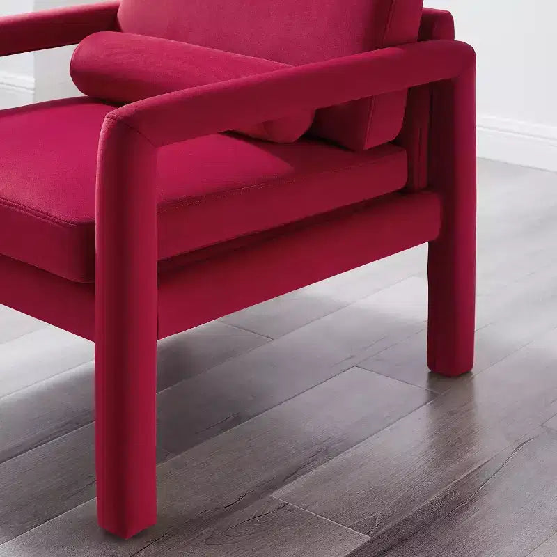 Fauteuil d'appoint en velours Art Leon, fauteuil moderne pour salon, canapé simple élégant et rembourré
