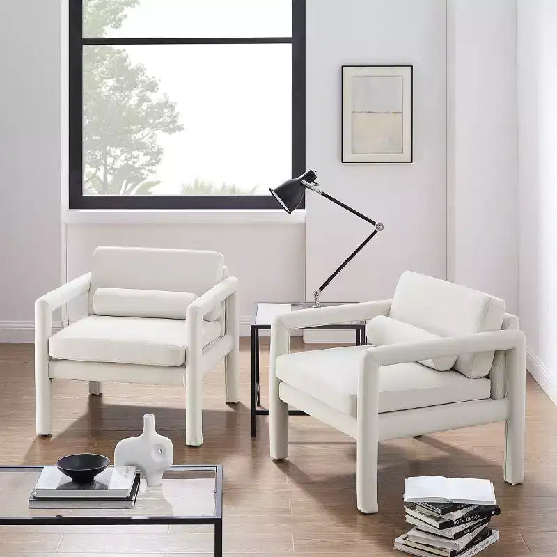 Fauteuil d'appoint en velours Art Leon, fauteuil moderne pour salon, canapé simple élégant et rembourré