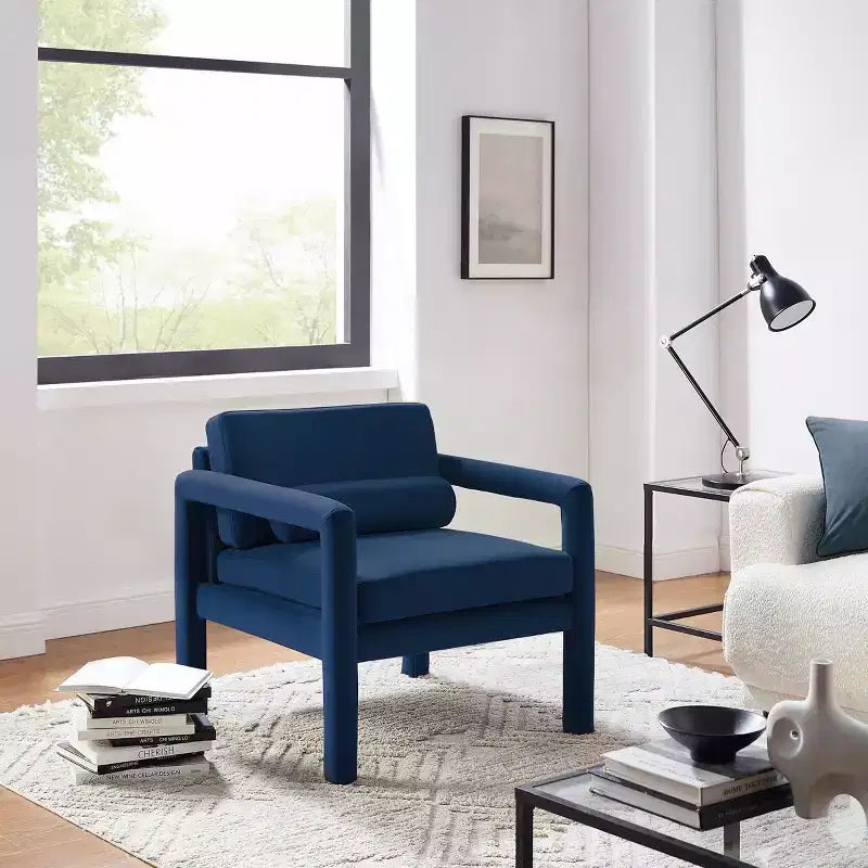 Fauteuil d'appoint en velours Art Leon, fauteuil moderne pour salon, canapé simple élégant et rembourré
