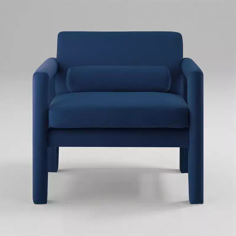 Art Leon Velvet Accent Chair, Modern Armchair for Living Room, Stylish Upholstered Single Sofa