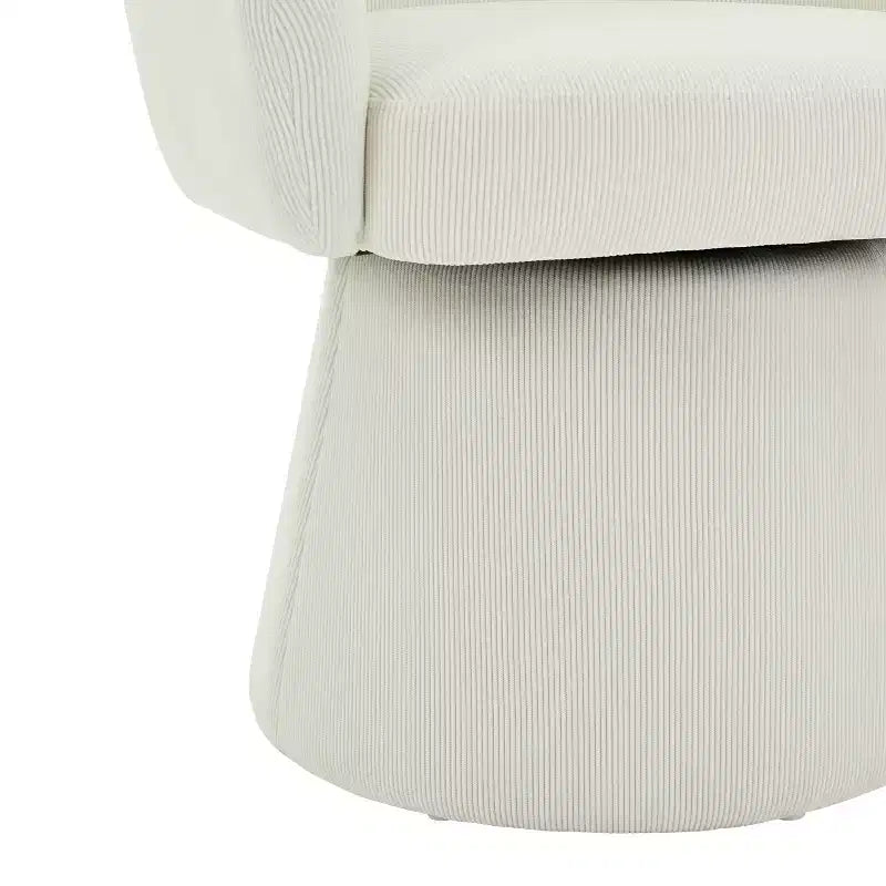 Christopher Knight Home Thane Fauteuil d'appoint pivotant moderne de style Mid-Century en velours côtelé