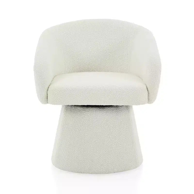 Christopher Knight Home Thane Fauteuil d'appoint pivotant moderne de style Mid-Century en velours côtelé