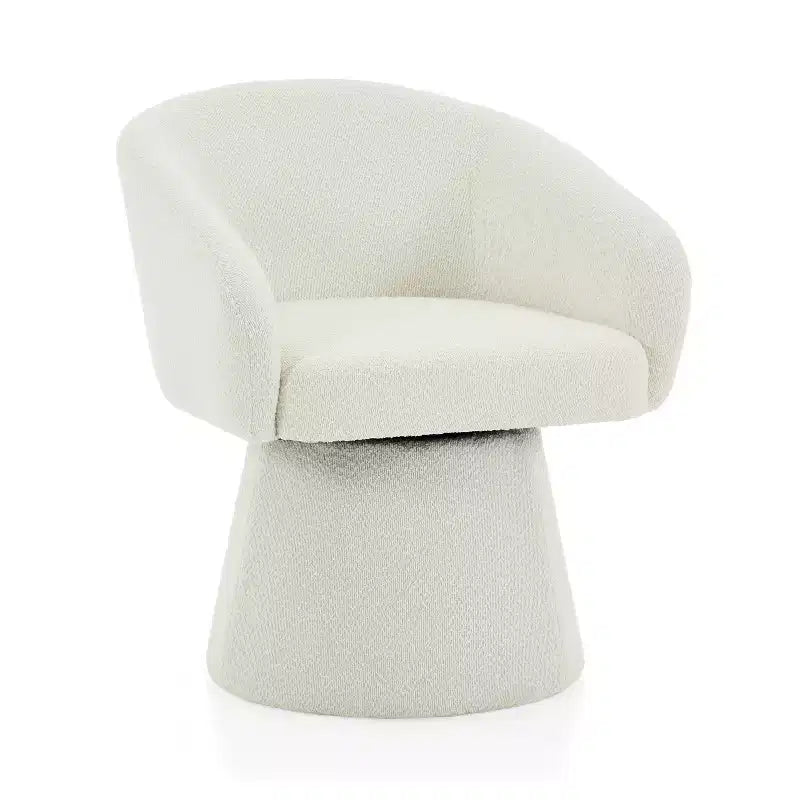Christopher Knight Home Thane Fauteuil d'appoint pivotant moderne de style Mid-Century en velours côtelé