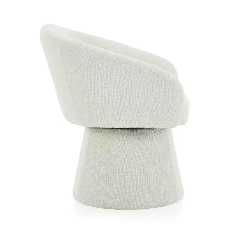 Christopher Knight Home Thane Fauteuil d'appoint pivotant moderne de style Mid-Century en velours côtelé