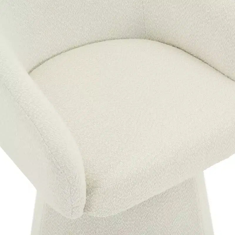 Christopher Knight Home Thane Fauteuil d'appoint pivotant moderne de style Mid-Century en velours côtelé