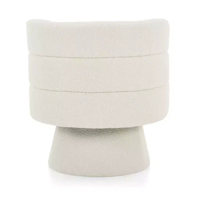 Christopher Knight Home Valhein Fauteuil contemporain pivotant à 360° rembourré en tissu bouclé