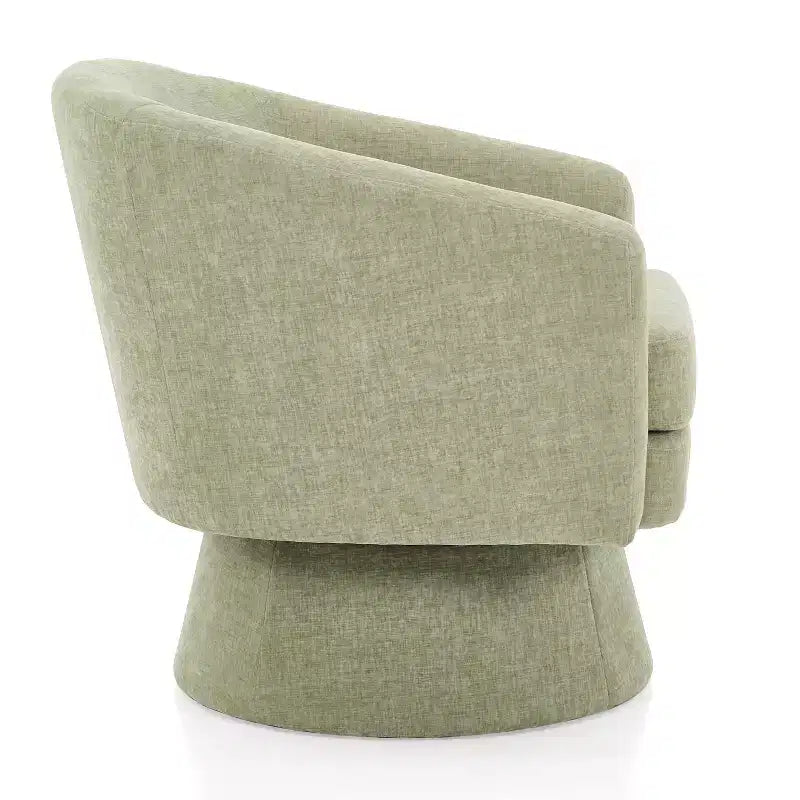 Christopher Knight Home Aether Contemporary 360 Swivel Chenille Upholstered Chair with Cushion