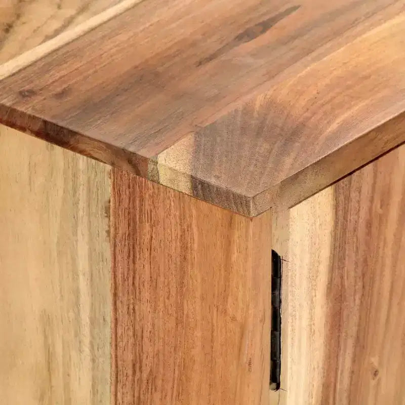 Meuble TV en bois d'acacia avec rangement