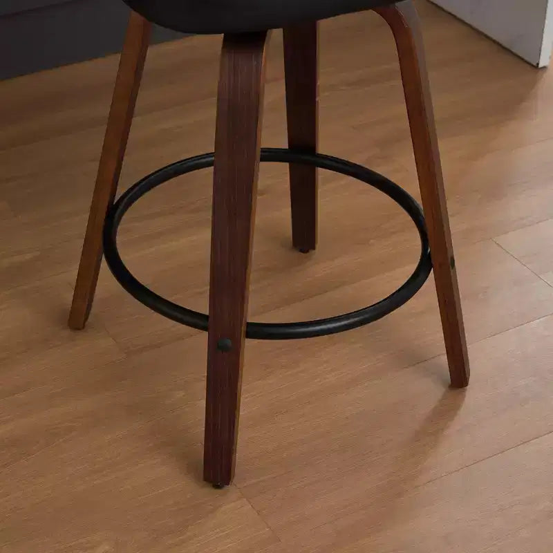 CLIHOME Lot de 2 tabourets de bar hauteur comptoir - Tabourets de bar 26 pouces en rotin avec dossier en canne et assise rembourrée