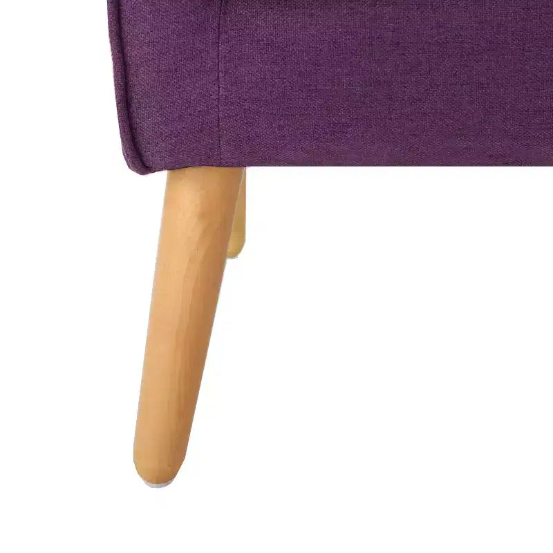 Fauteuil d'appoint capitonné en tissu, style milieu de siècle, GDFStudio Merel