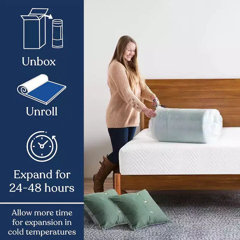 Surmatelas en mousse à mémoire de forme infusée de gel de 5 cm, conception ventilée pour une meilleure circulation de l'air