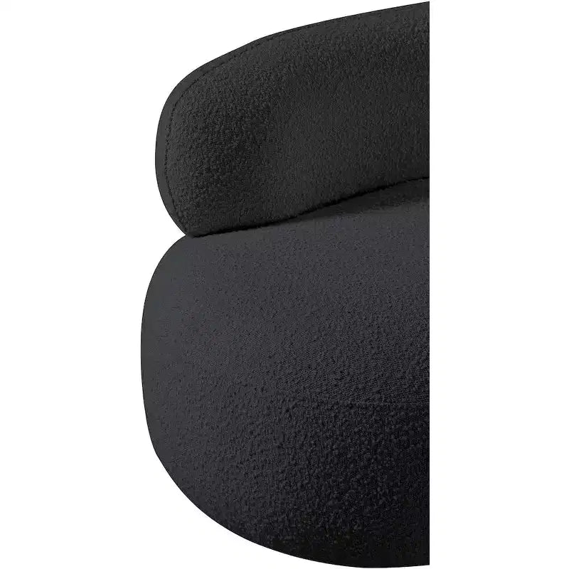 Meridian Furniture Fauteuil en tissu bouclette Venti