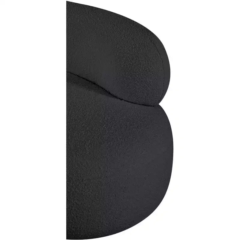 Meridian Furniture Fauteuil en tissu bouclette Venti