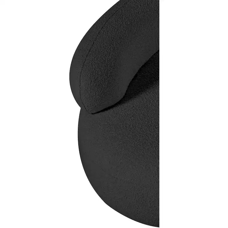 Meridian Furniture Fauteuil en tissu bouclette Venti
