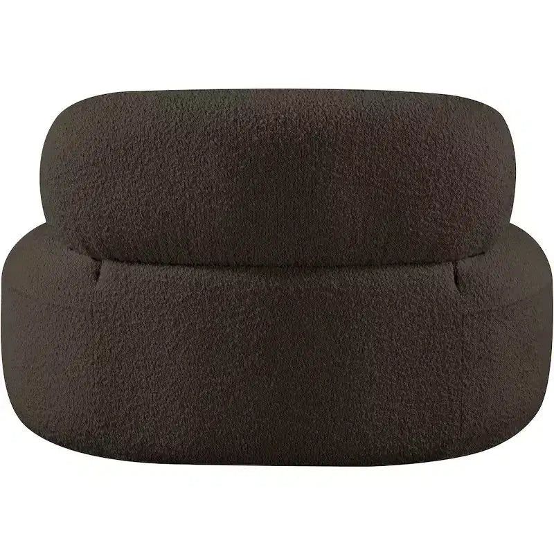 Meridian Furniture Fauteuil en tissu bouclette Venti