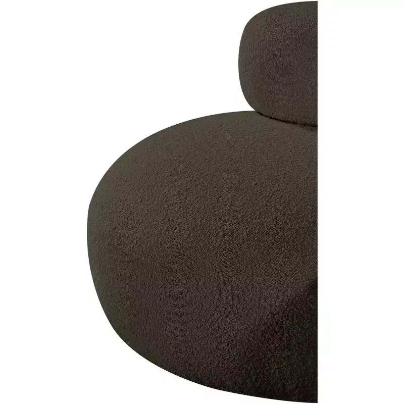 Meridian Furniture Fauteuil en tissu bouclette Venti