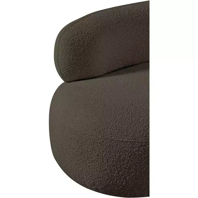 Meridian Furniture Fauteuil en tissu bouclette Venti