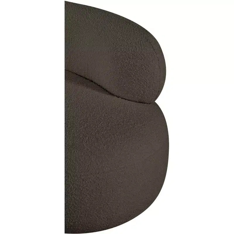 Meridian Furniture Fauteuil en tissu bouclette Venti