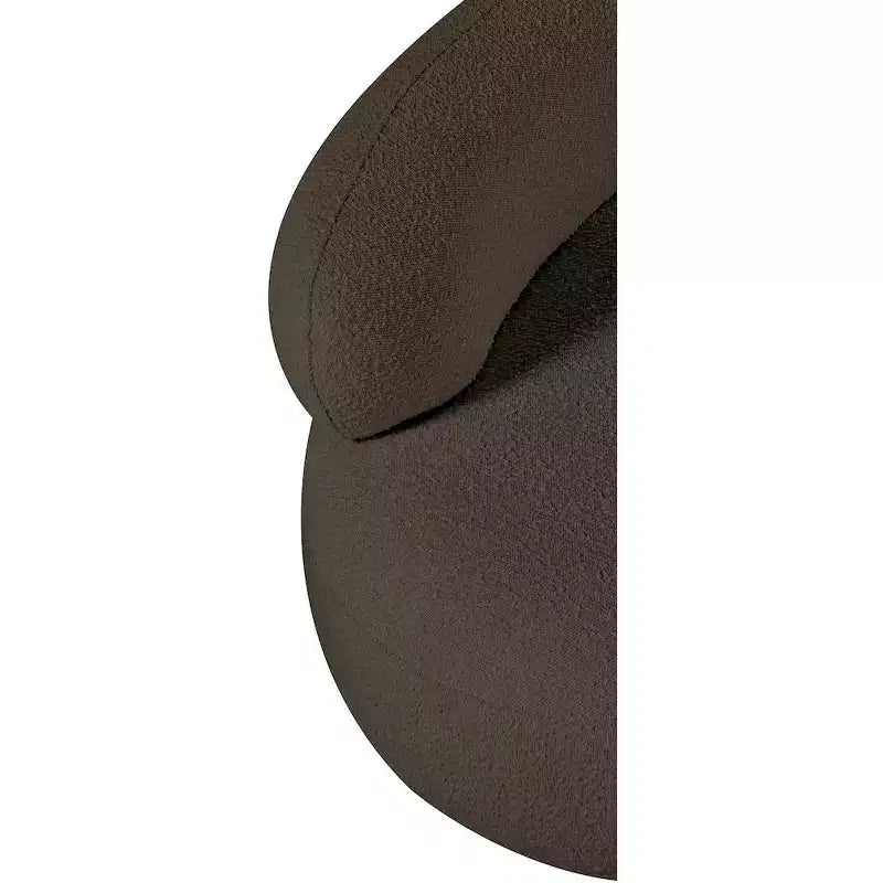 Meridian Furniture Fauteuil en tissu bouclette Venti