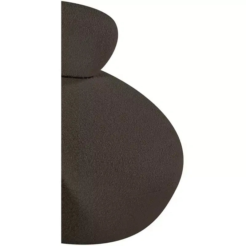 Meridian Furniture Fauteuil en tissu bouclette Venti