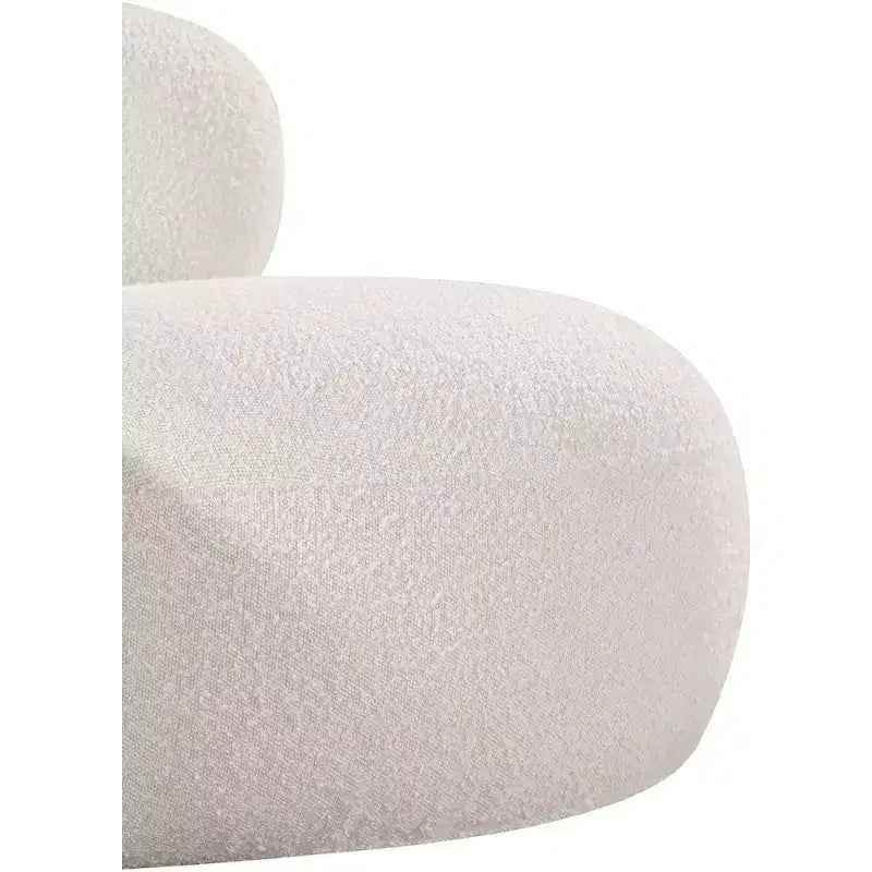 Meridian Furniture Fauteuil en tissu bouclette Venti