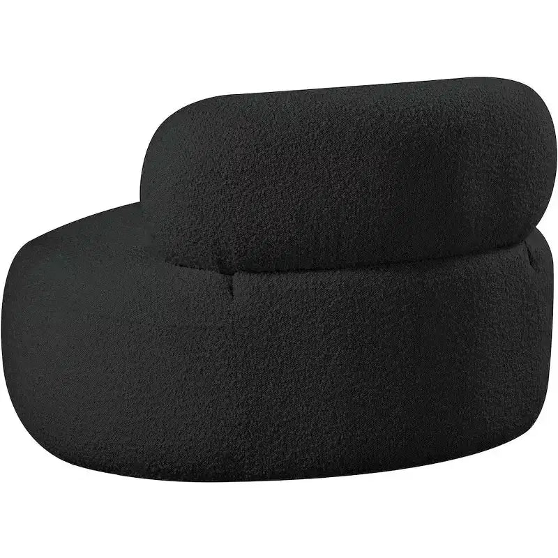 Meridian Furniture Fauteuil en tissu bouclette Venti