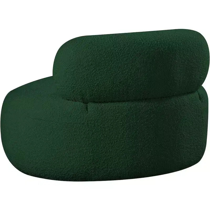 Meridian Furniture Fauteuil en tissu bouclette Venti