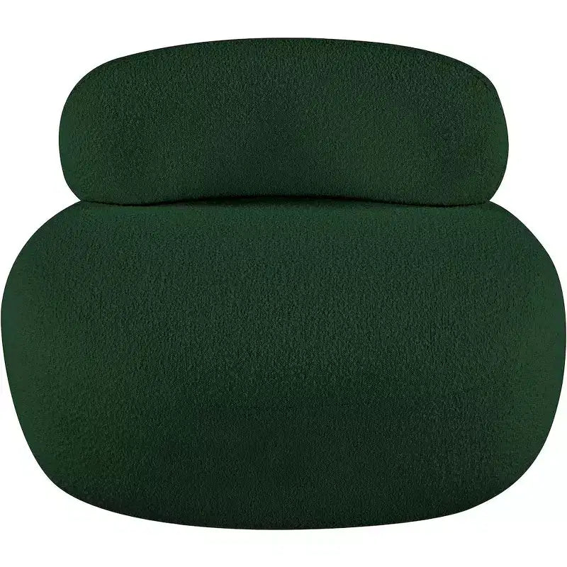 Meridian Furniture Fauteuil en tissu bouclette Venti
