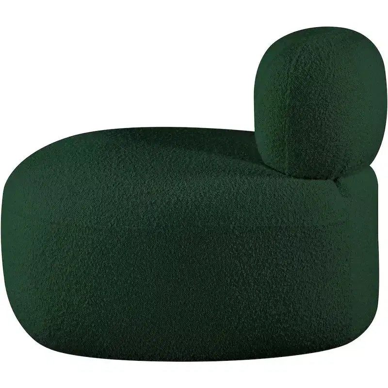 Meridian Furniture Fauteuil en tissu bouclette Venti