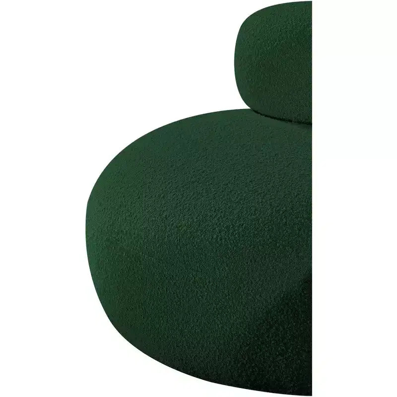 Meridian Furniture Fauteuil en tissu bouclette Venti