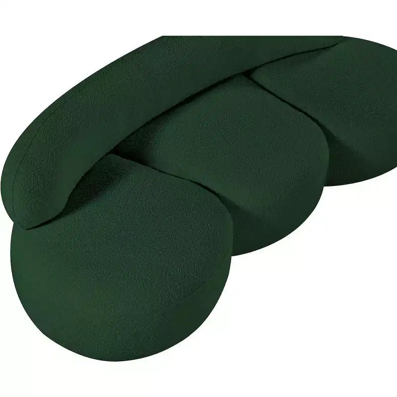 Meridian Furniture Fauteuil en tissu bouclette Venti