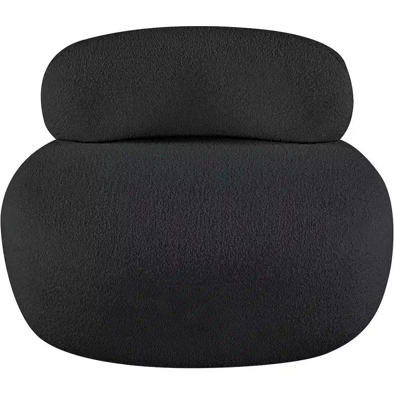 Meridian Furniture Fauteuil en tissu bouclette Venti