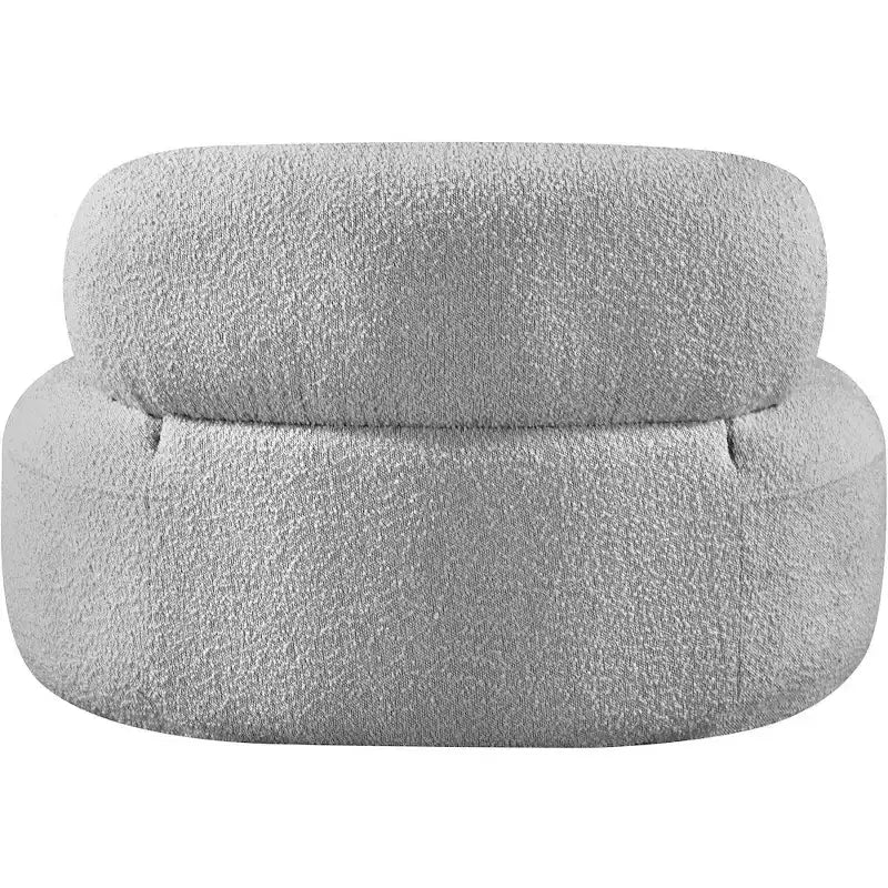 Meridian Furniture Fauteuil en tissu bouclette Venti