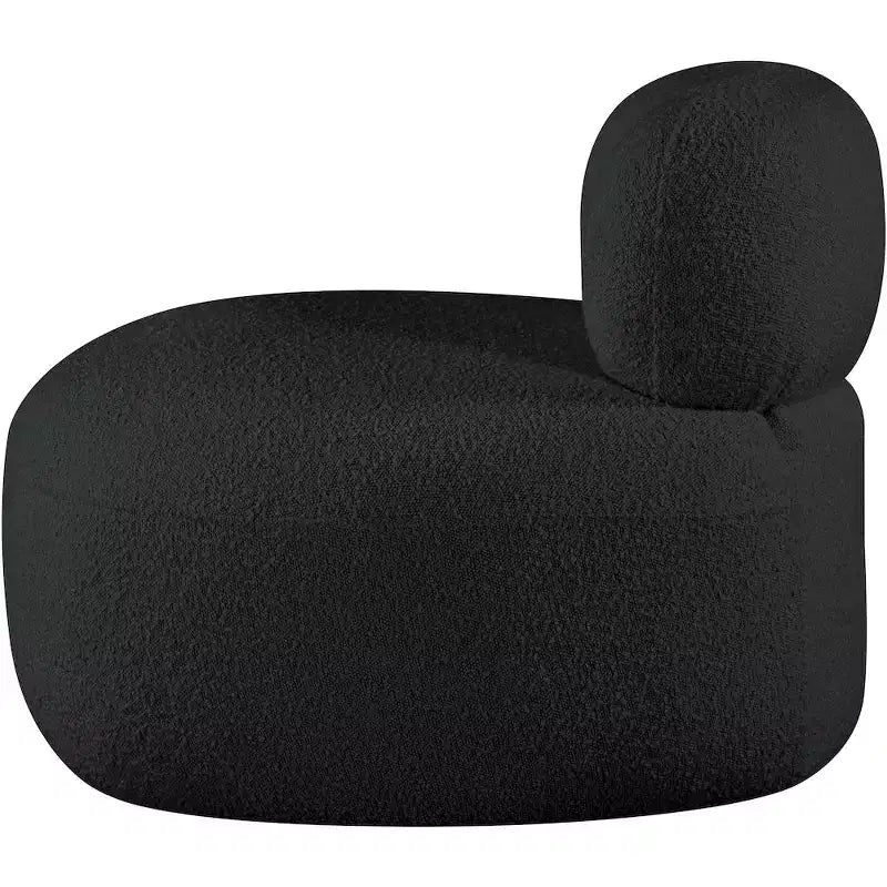 Meridian Furniture Fauteuil en tissu bouclette Venti