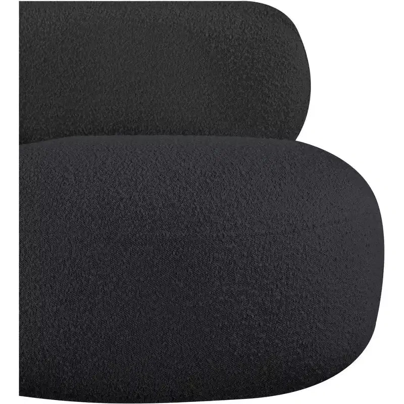 Meridian Furniture Fauteuil en tissu bouclette Venti