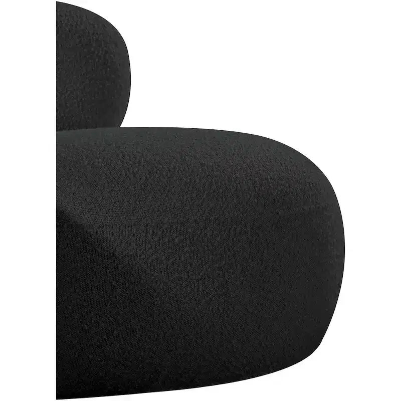 Meridian Furniture Fauteuil en tissu bouclette Venti