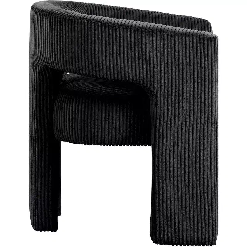 Meridian Furniture, Chaise d'appoint/de salle à manger en velours côtelé Riz
