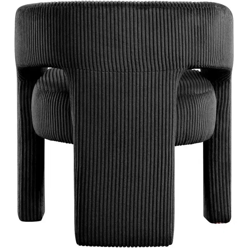 Meridian Furniture, Chaise d'appoint/de salle à manger en velours côtelé Riz