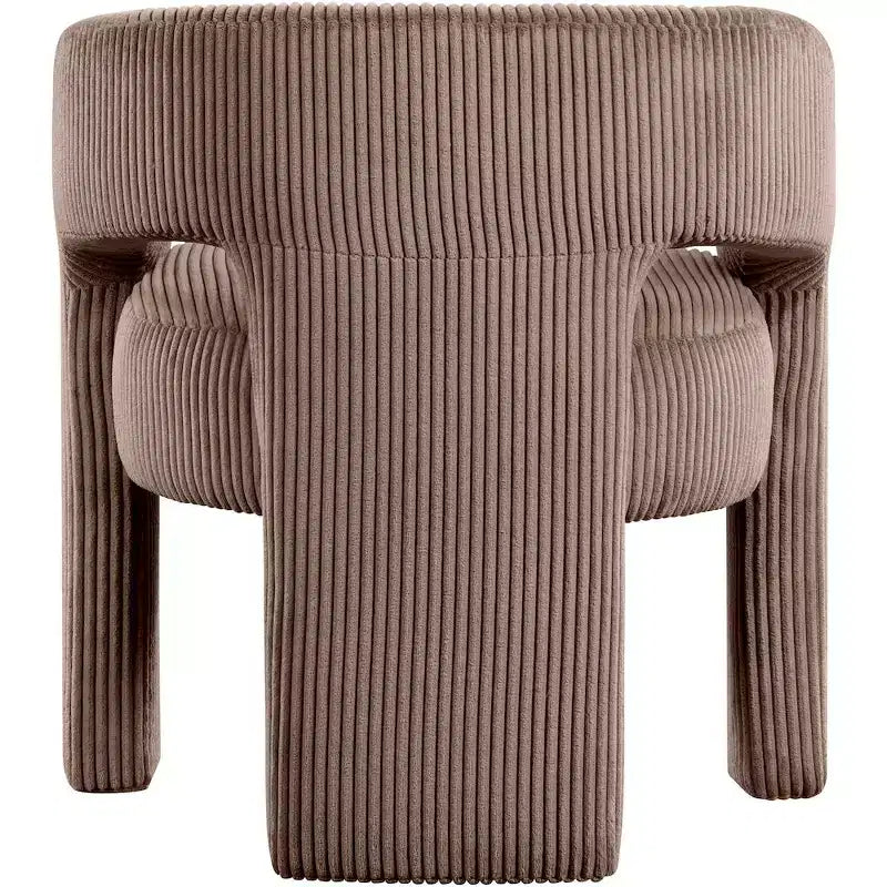 Meridian Furniture, Chaise d'appoint/de salle à manger en velours côtelé Riz