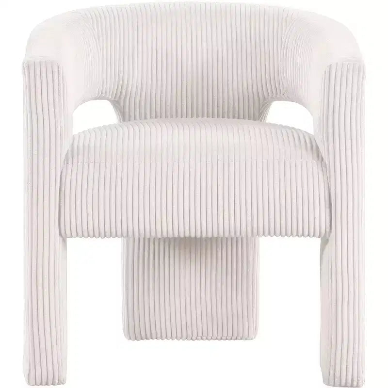 Meridian Furniture, Chaise d'appoint/de salle à manger en velours côtelé Riz