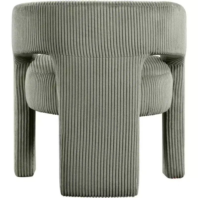 Meridian Furniture, Chaise d'appoint/de salle à manger en velours côtelé Riz