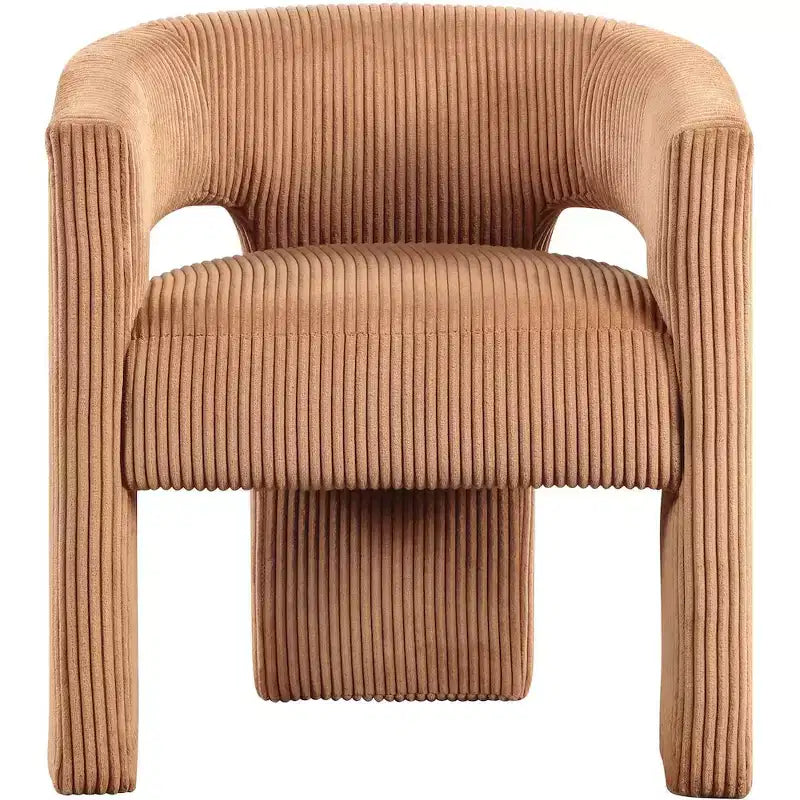 Meridian Furniture, Chaise d'appoint/de salle à manger en velours côtelé Riz