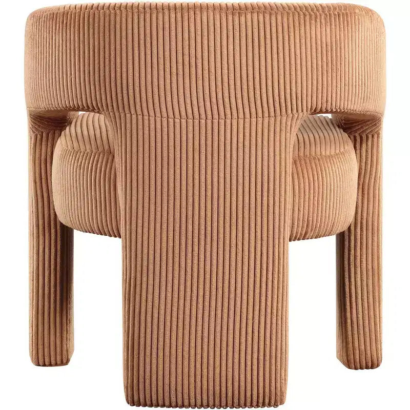 Meridian Furniture, Chaise d'appoint/de salle à manger en velours côtelé Riz
