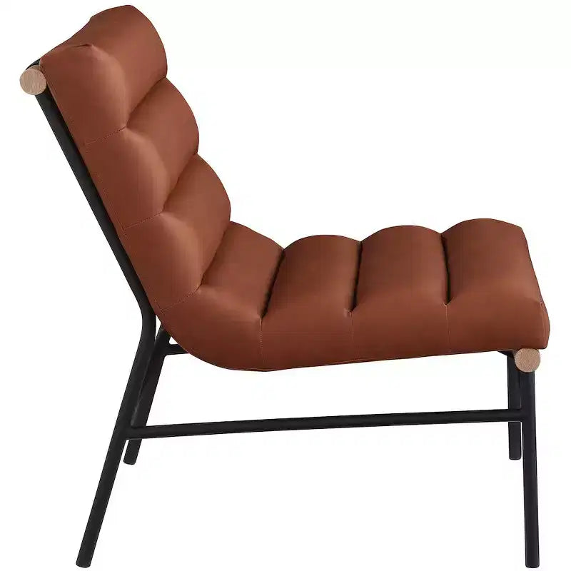Meridian Furniture, fauteuil d'appoint en cuir végétalien Burke