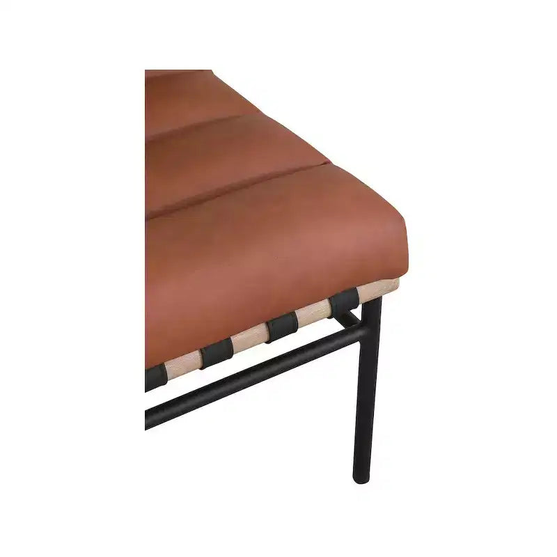 Meridian Furniture, fauteuil d'appoint en cuir végétalien Burke