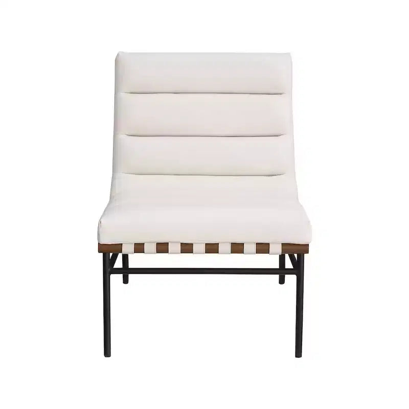 Meridian Furniture, fauteuil d'appoint en cuir végétalien Burke