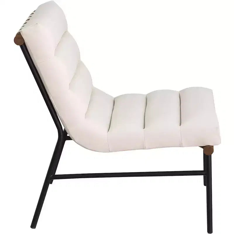 Meridian Furniture, fauteuil d'appoint en cuir végétalien Burke