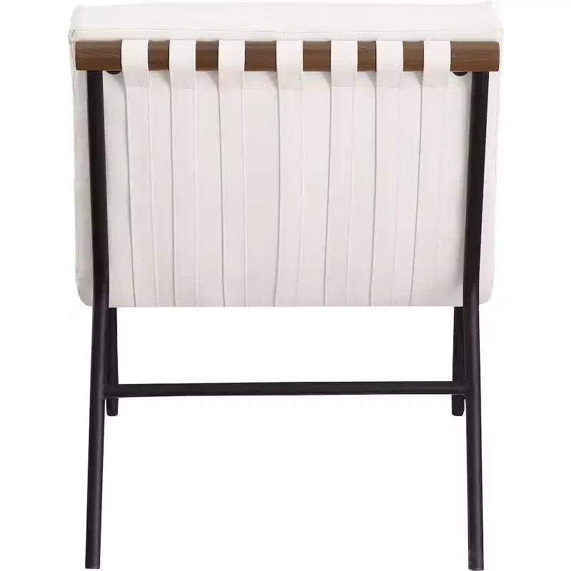 Meridian Furniture, fauteuil d'appoint en cuir végétalien Burke