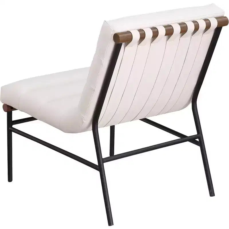 Meridian Furniture, fauteuil d'appoint en cuir végétalien Burke