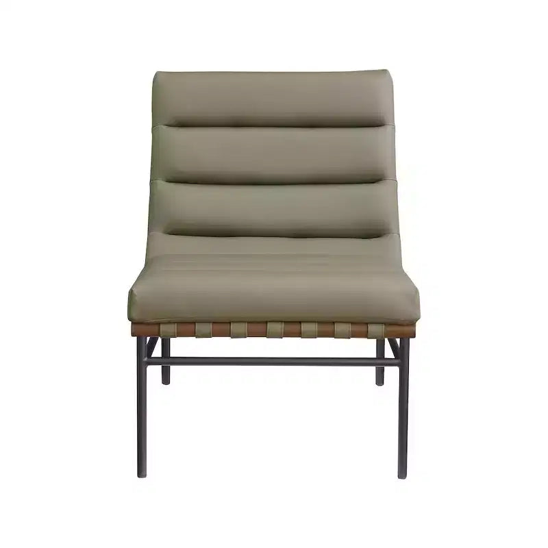 Meridian Furniture, fauteuil d'appoint en cuir végétalien Burke